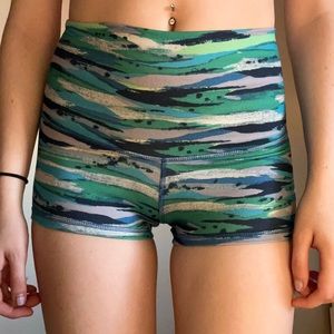 Lululemon Align High Rise Shorts, Blue/Green, Size 2